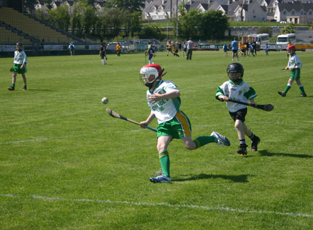 Action from the under 12 hurling blitz in Letterkenny.