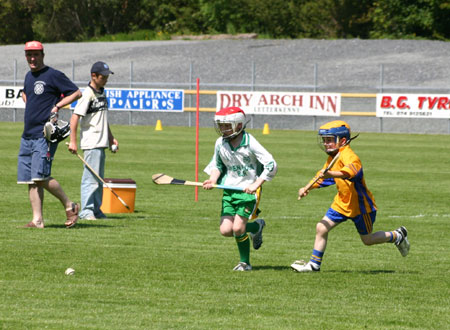 Action from the under 12 hurling blitz in Letterkenny.