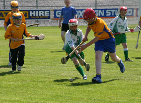 Action from the under 12 hurling blitz in Letterkenny.