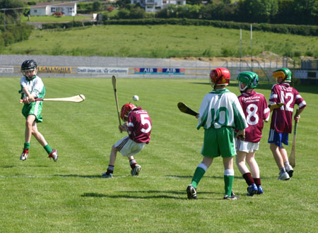 Action from the under 12 hurling blitz in Letterkenny.