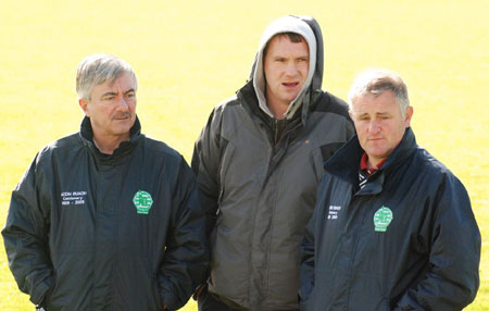 Aodh Ruadh's Mick McGrath, Paddy Kelly and Terence McShea.