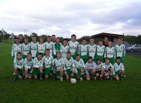  The Aodh Ruadh team that took on Bundoran the U-14 South League final.