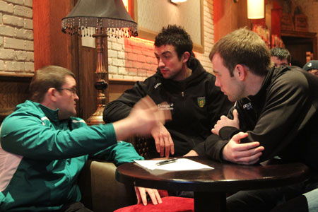 Pictures from the under 16 medal presentations in Dicey Reilly's.
