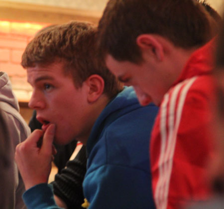 Pictures from the under 16 medal presentations in Dicey Reilly's.