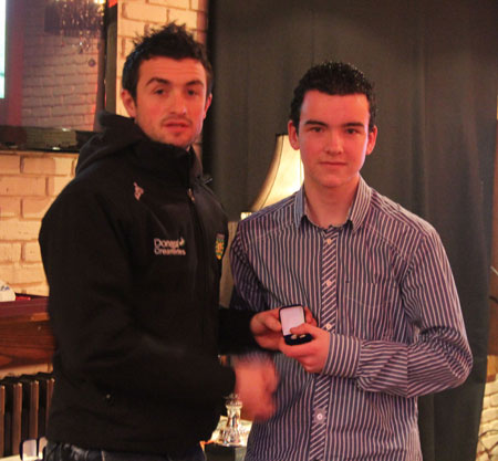 Pictures from the under 16 medal presentations in Dicey Reilly's.