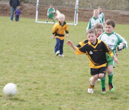 Action from the Aodh Ruadh v Bundoran under 8 blitz.