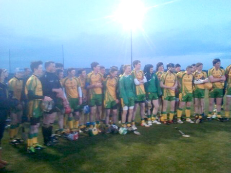 Action from the Ulster Minor League Shield final.