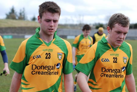 Action from Donegal v Tyrone in the Ulster minor league.