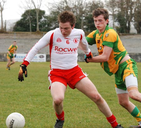 Action from Donegal v Tyrone in the Ulster minor league.