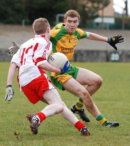 Action from Donegal v Tyrone in the Ulster minor league.