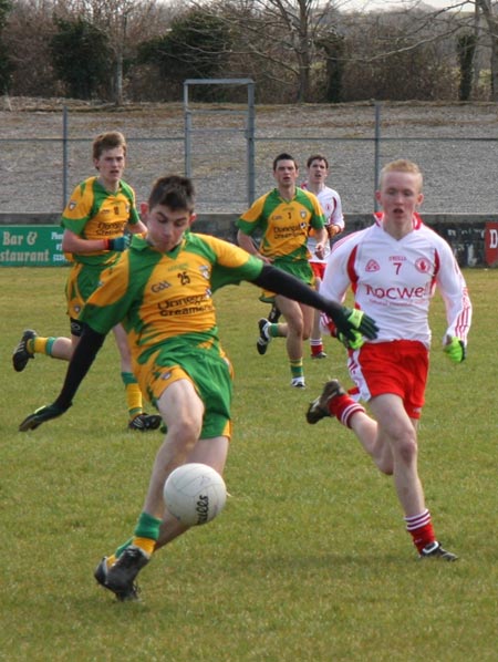 Action from Donegal v Tyrone in the Ulster minor league.