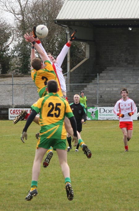 Action from Donegal v Tyrone in the Ulster minor league.