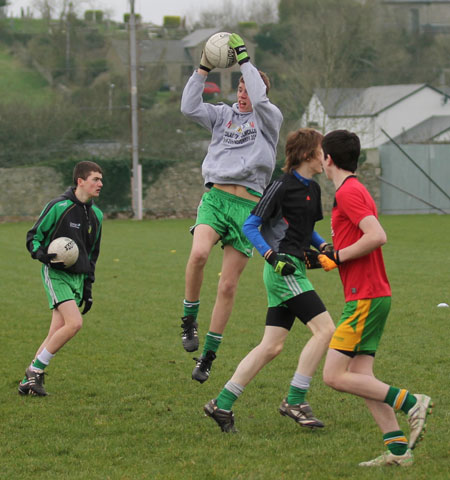 Action from the under 16 training.
