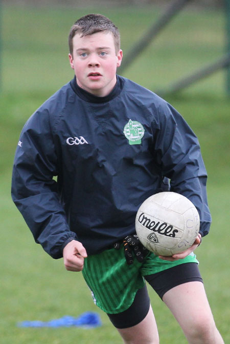 Action from the under 16 training.