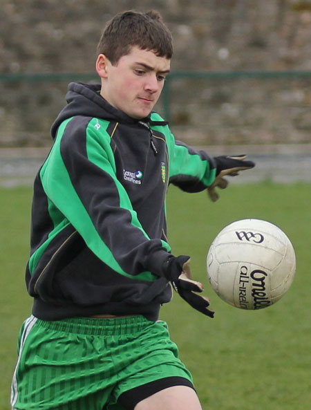 Action from the under 16 training.