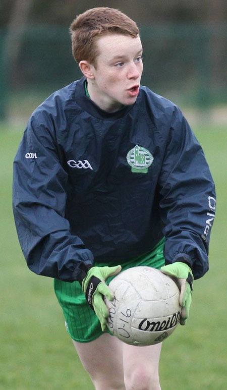 Action from the under 16 training.