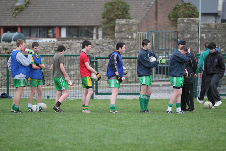 Action from the under 16 training.